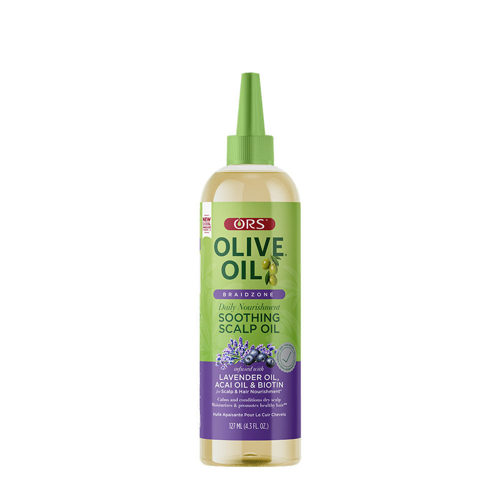 Huile d'olive Braidzone apaisante pour le cuir chevelu