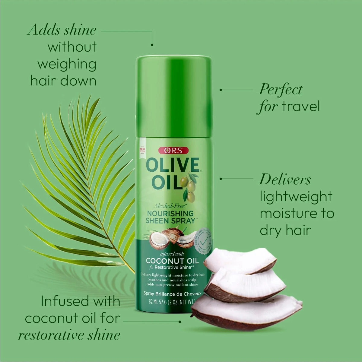 ORS Olive Oil Sheen Spray [Coconut Oil] 2oz