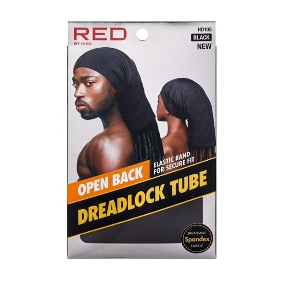 Casquette tubulaire à dos ouvert pour dreadlocks [Black] #Hd105