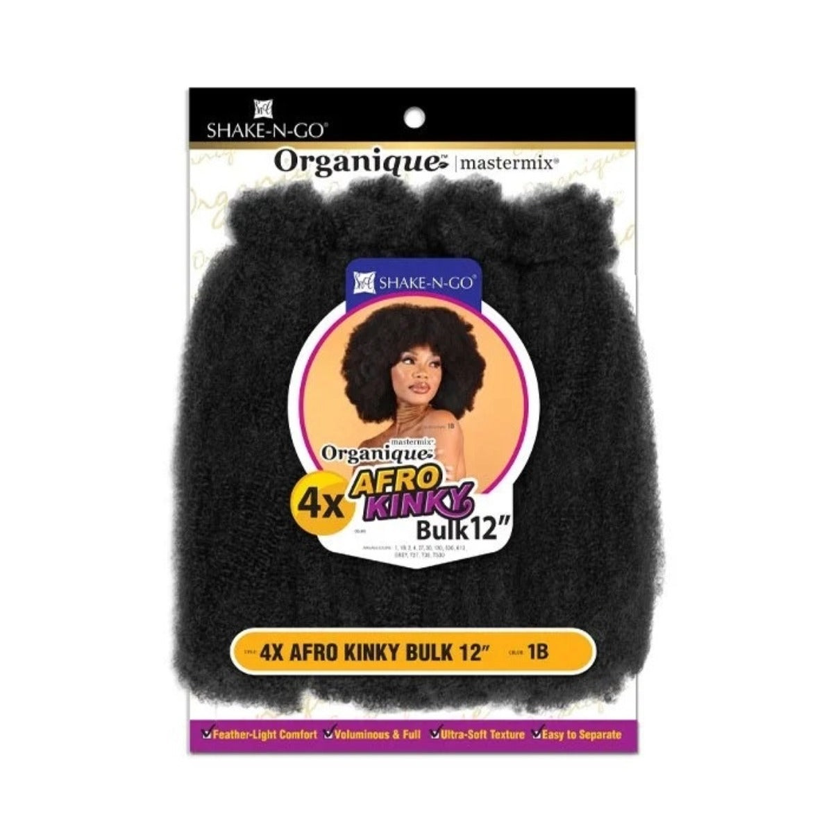 Organique Afro Kinky Bulk 12" 4x