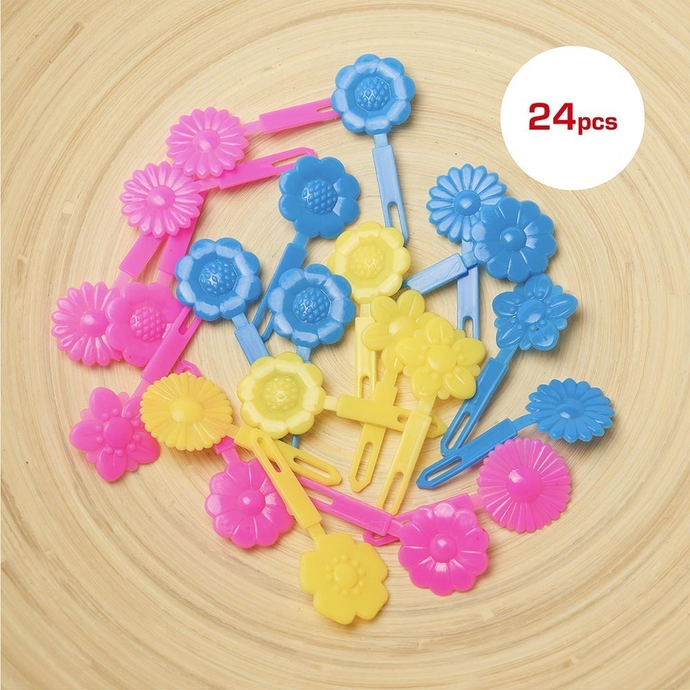 Kids Barrettes 24pcs [Daisy] #PN11