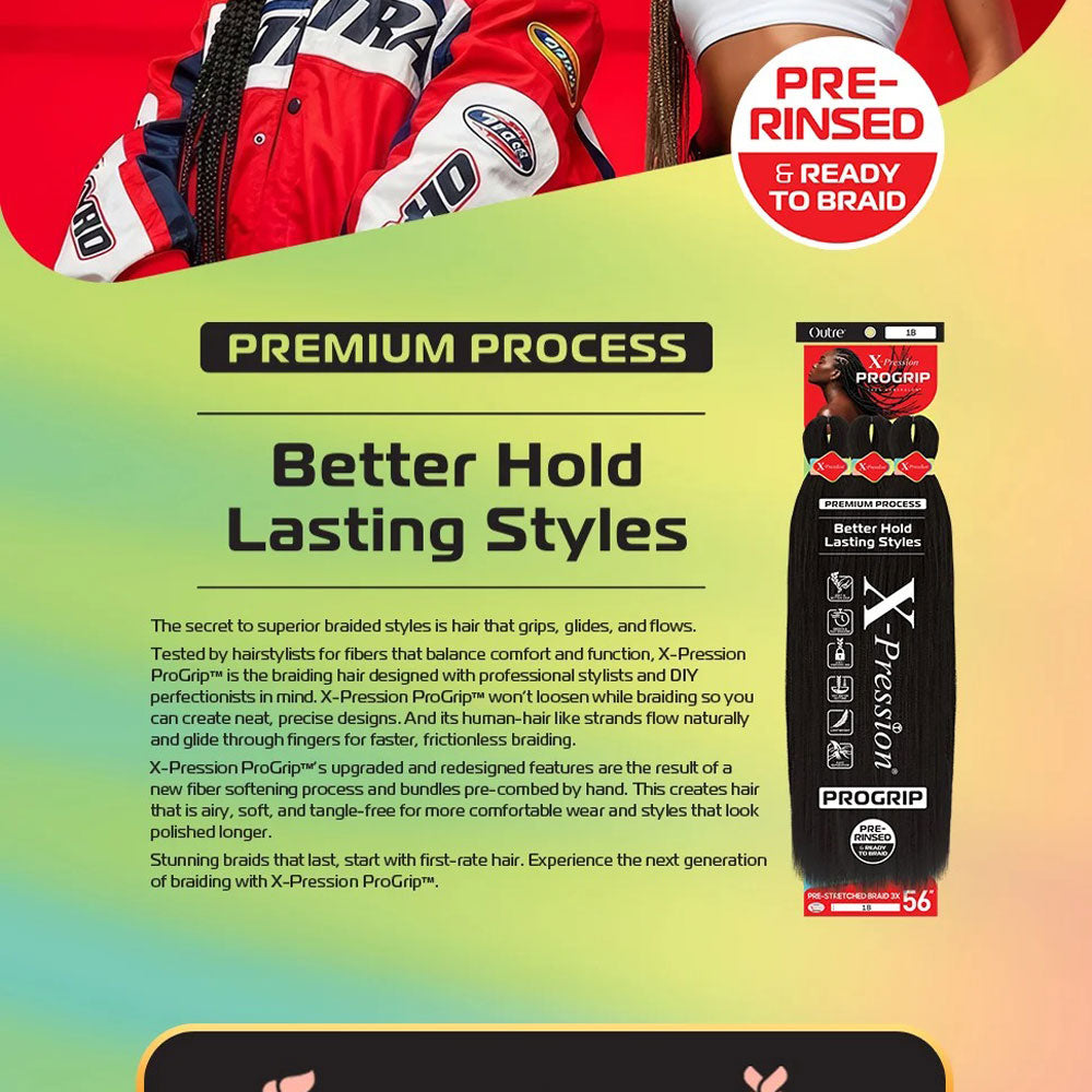 Tresse pré-étirée PROGRIP 3x 56"