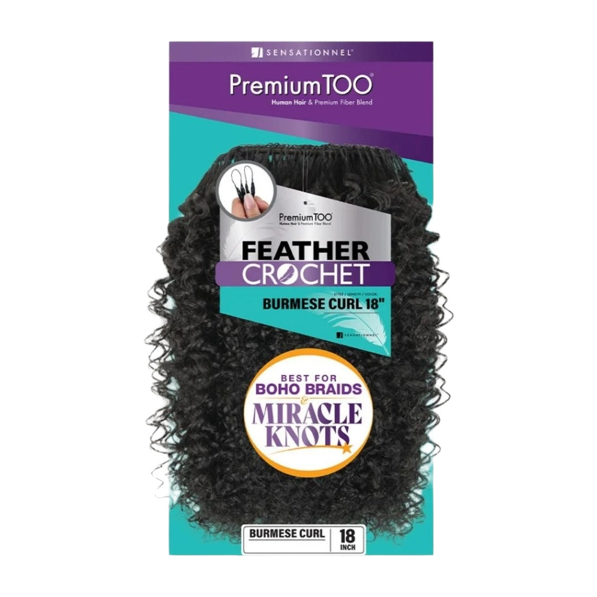 Premium Too Feather Crochet Burmese Curl