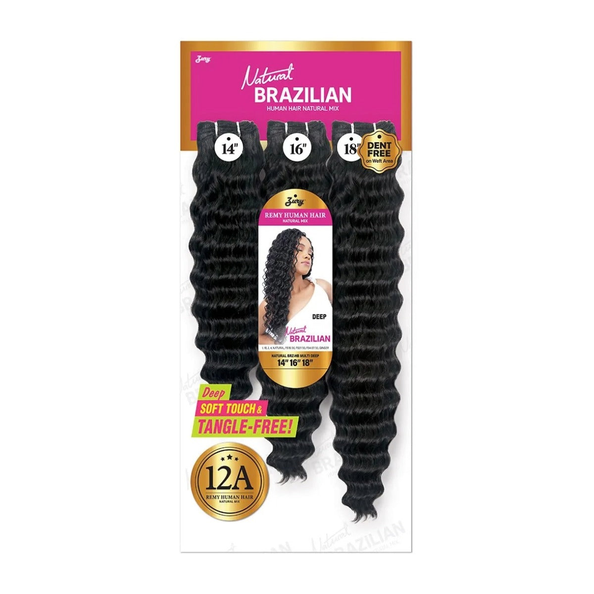 Natural Brazilian Multi Deep 14"16"18"