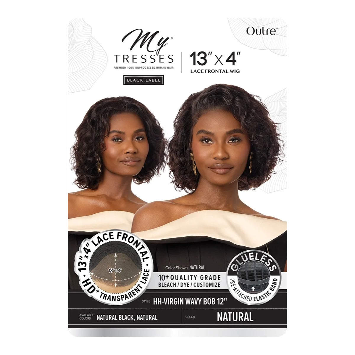 PERUQUE HH 13X4 WAVY BOB 12"