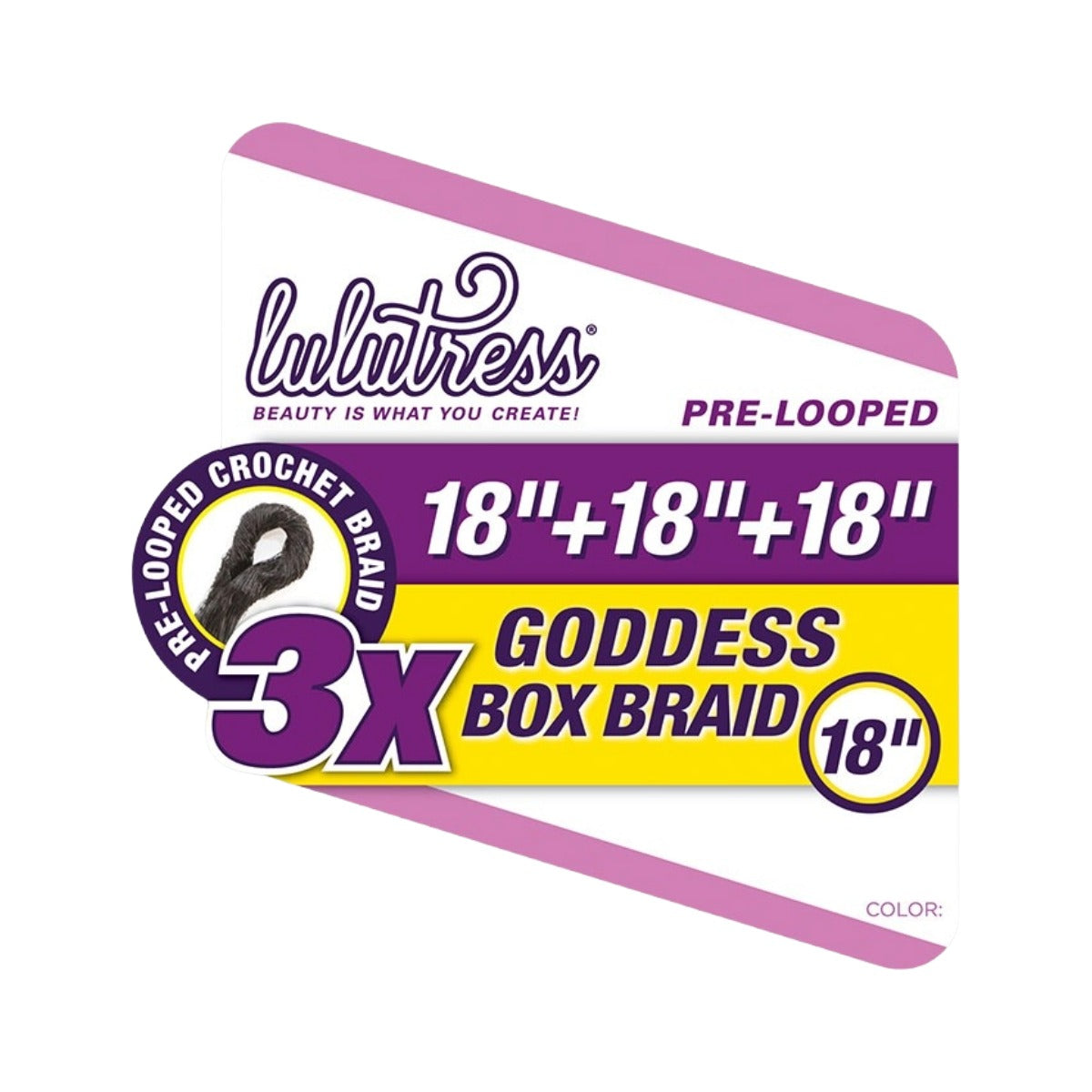Lulutress 3X Goddess Box Braid 18"