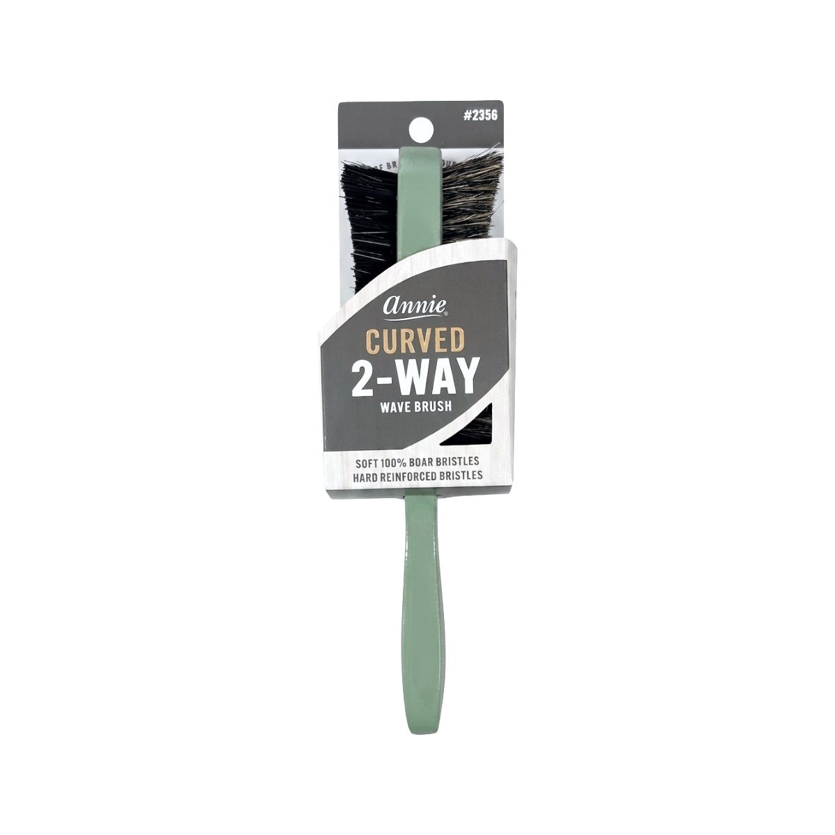 Two Ways Wave Curved Bristle Brush Hard And Soft [Assorted Color] #2356