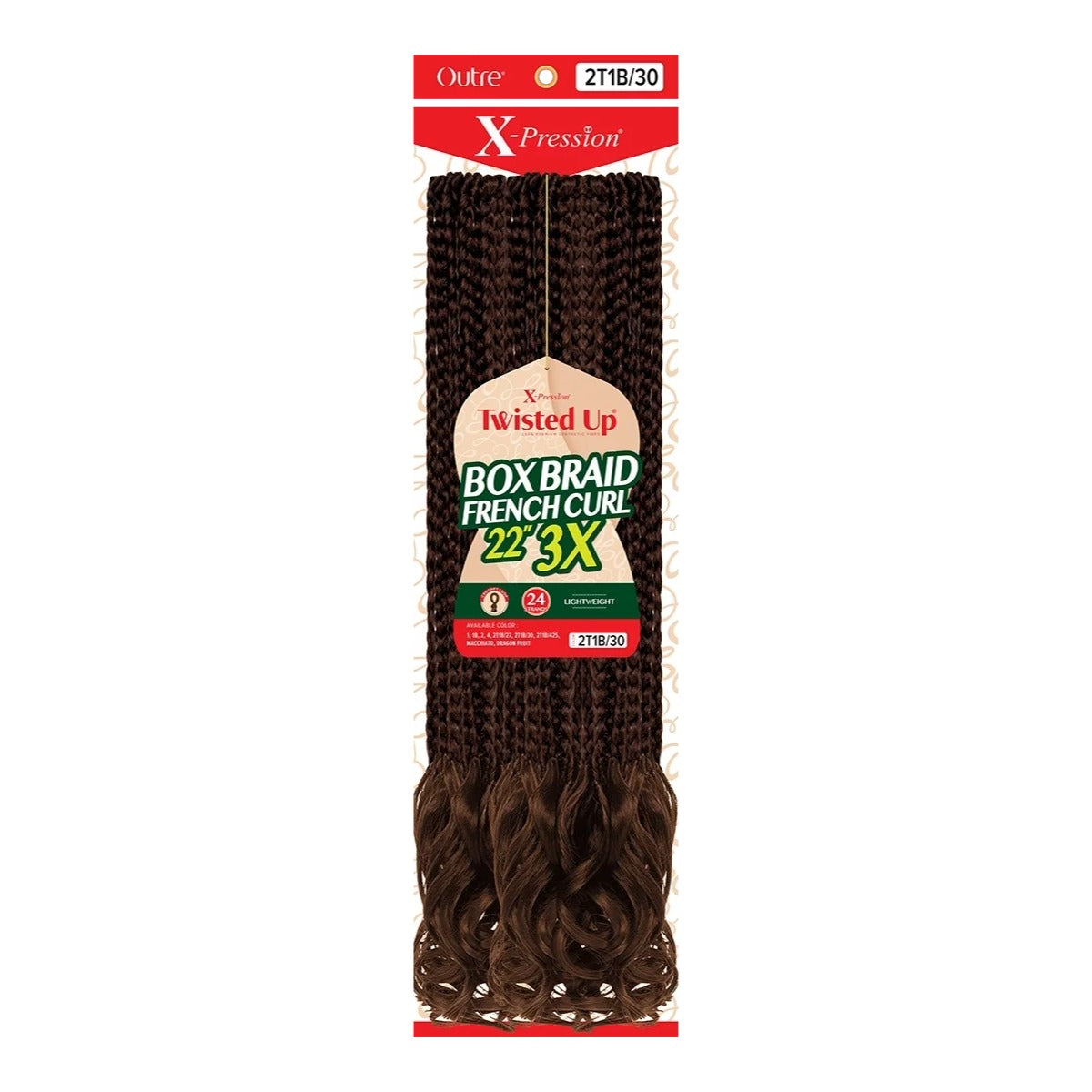 X-Pression Box Braid French Curl 22" 3X