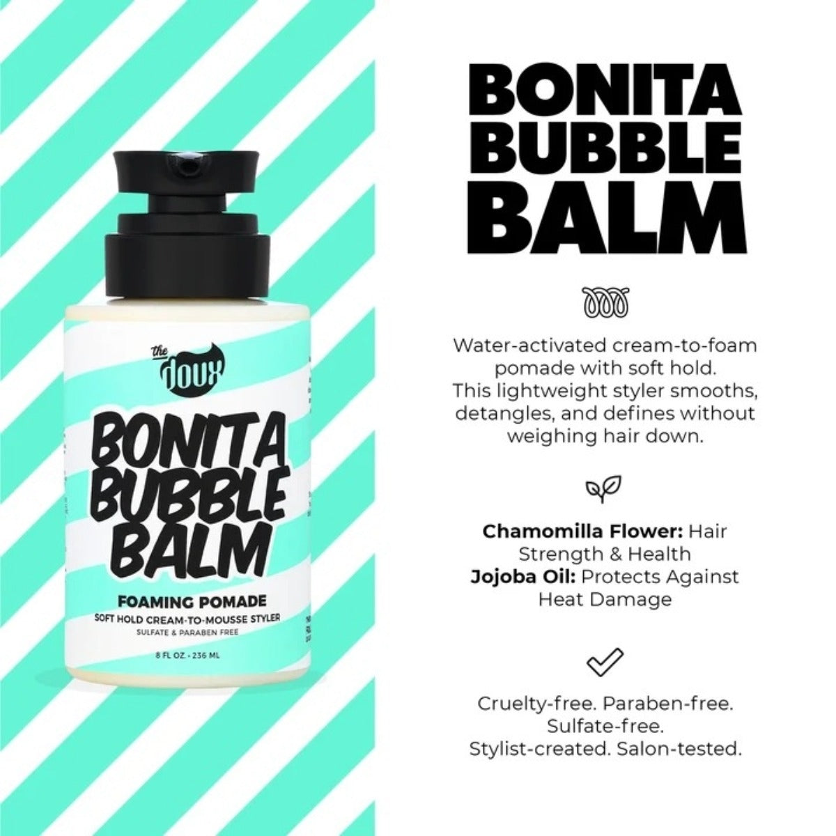 The doux Bonita Bubble Balm Pommade Moussante 8oz