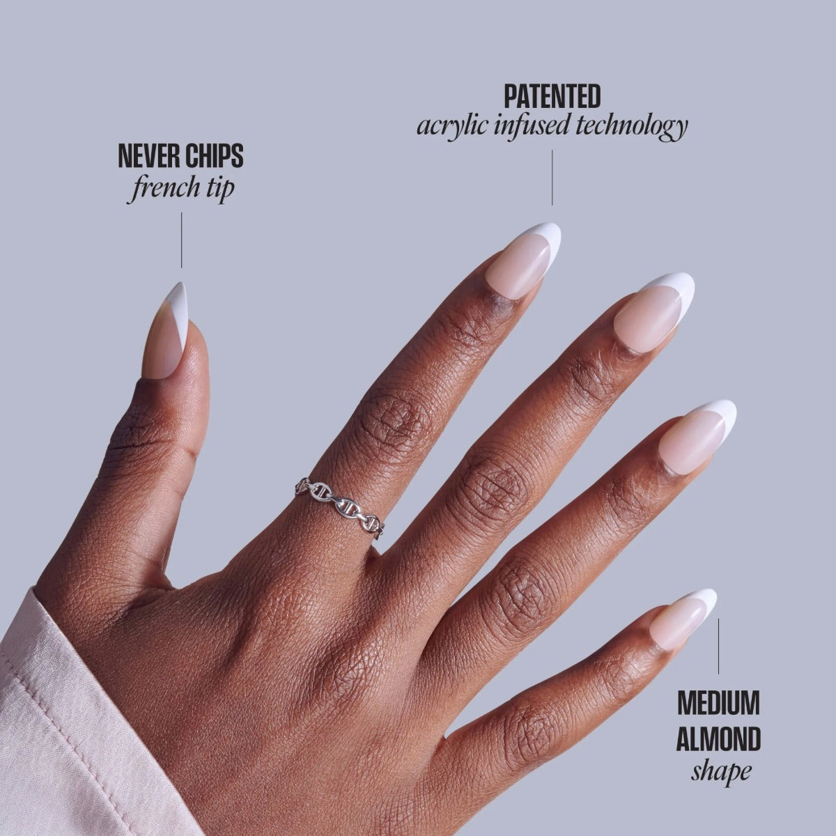 KISS NEW YORK Core French Ongles En Acrylique  [Curiosity] #CF05