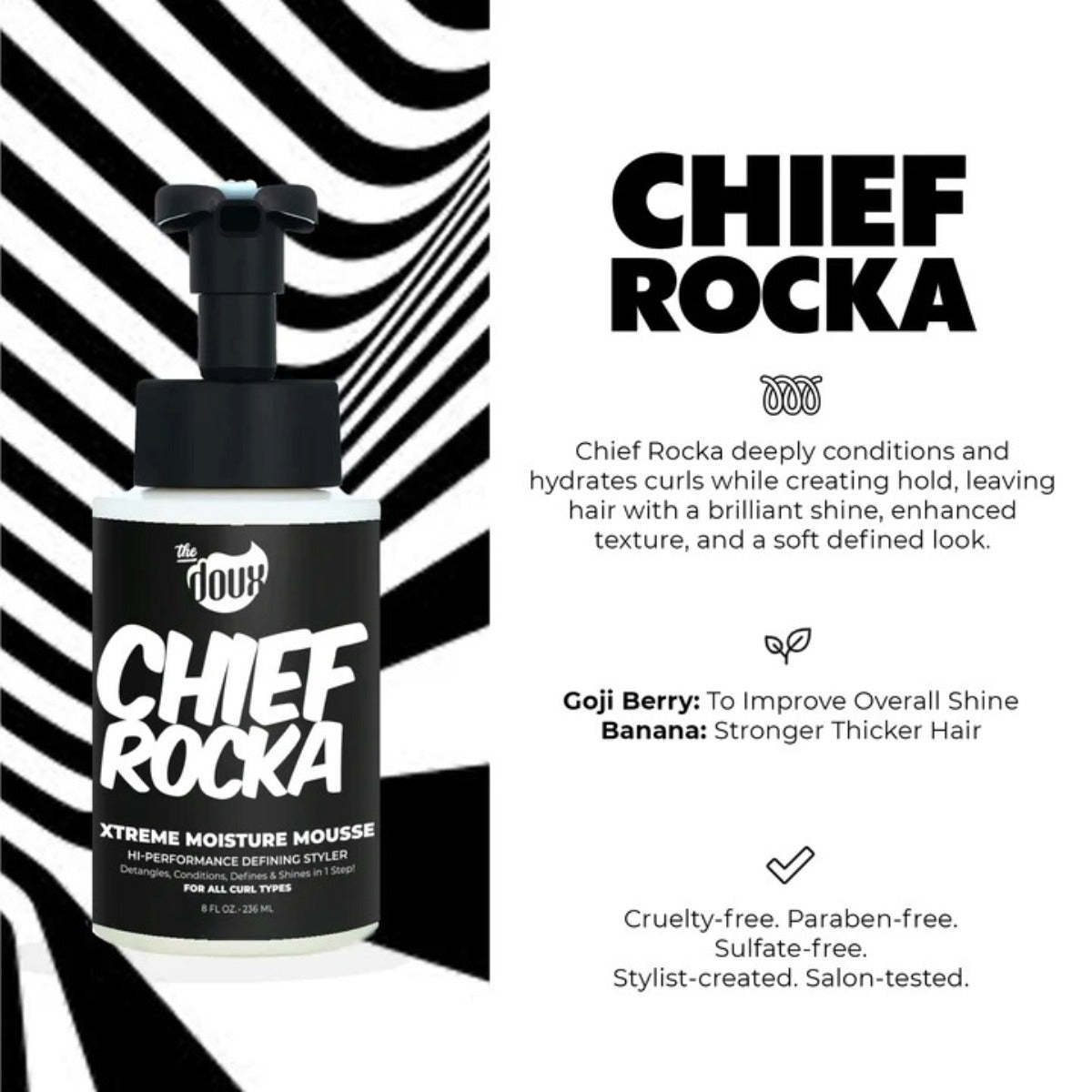 The doux Chief Rocka Xtreme Moisture Mousse 8oz