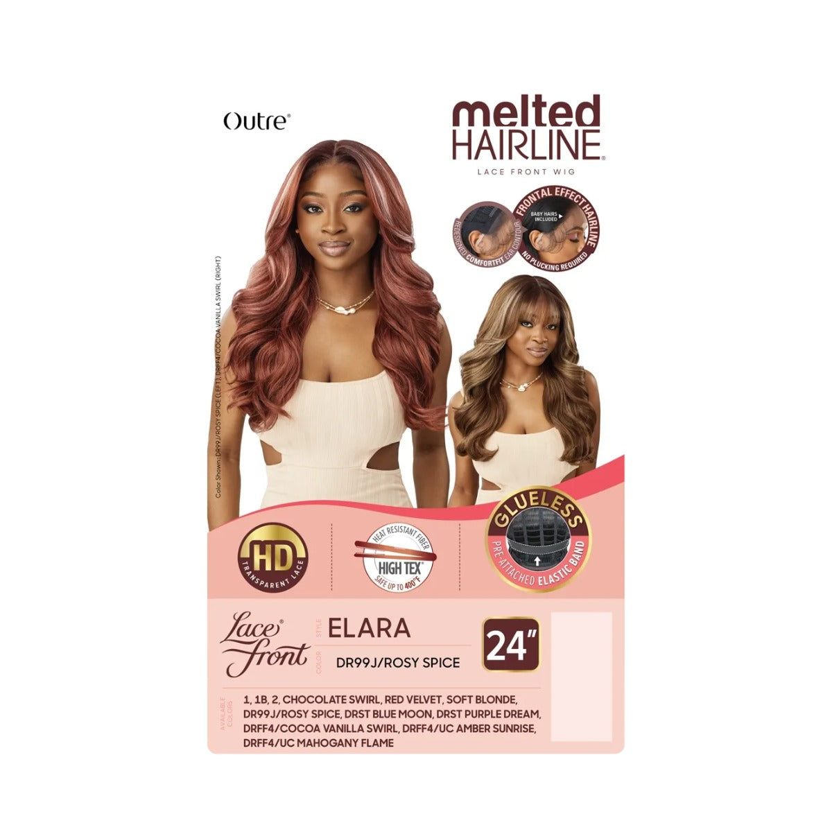 Melted Hairline Lace Front Elara 24"