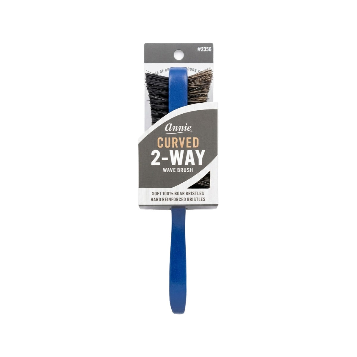 Two Ways Wave Curved Bristle Brush Hard And Soft [Assorted Color] #2356