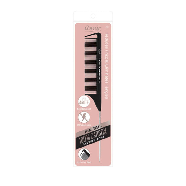 Carbon Fiber Pin Tail Section Comb [Black] #00098