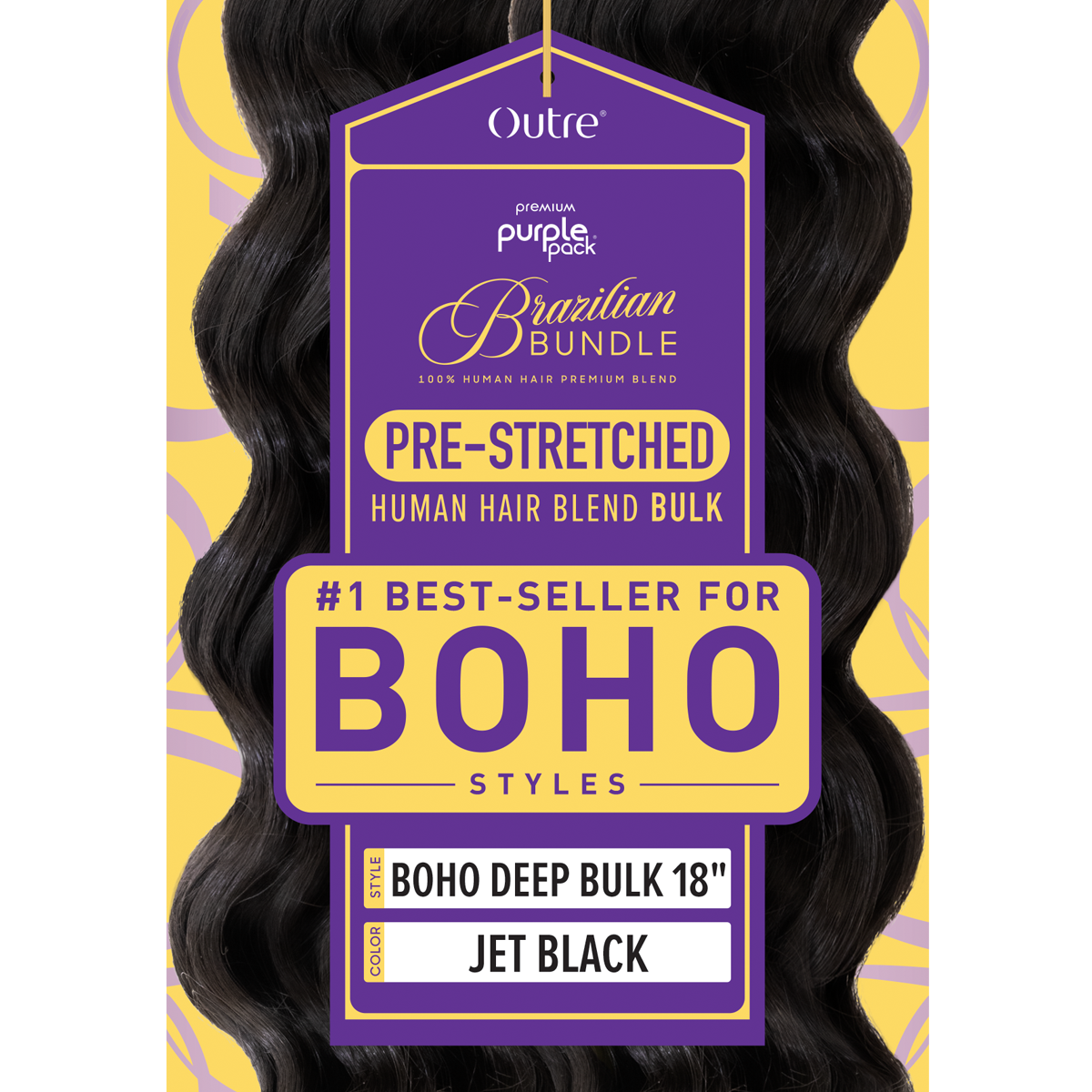 Purple Pack Brazilian Bundle Pre-Stretched Dominican Curl Bulk