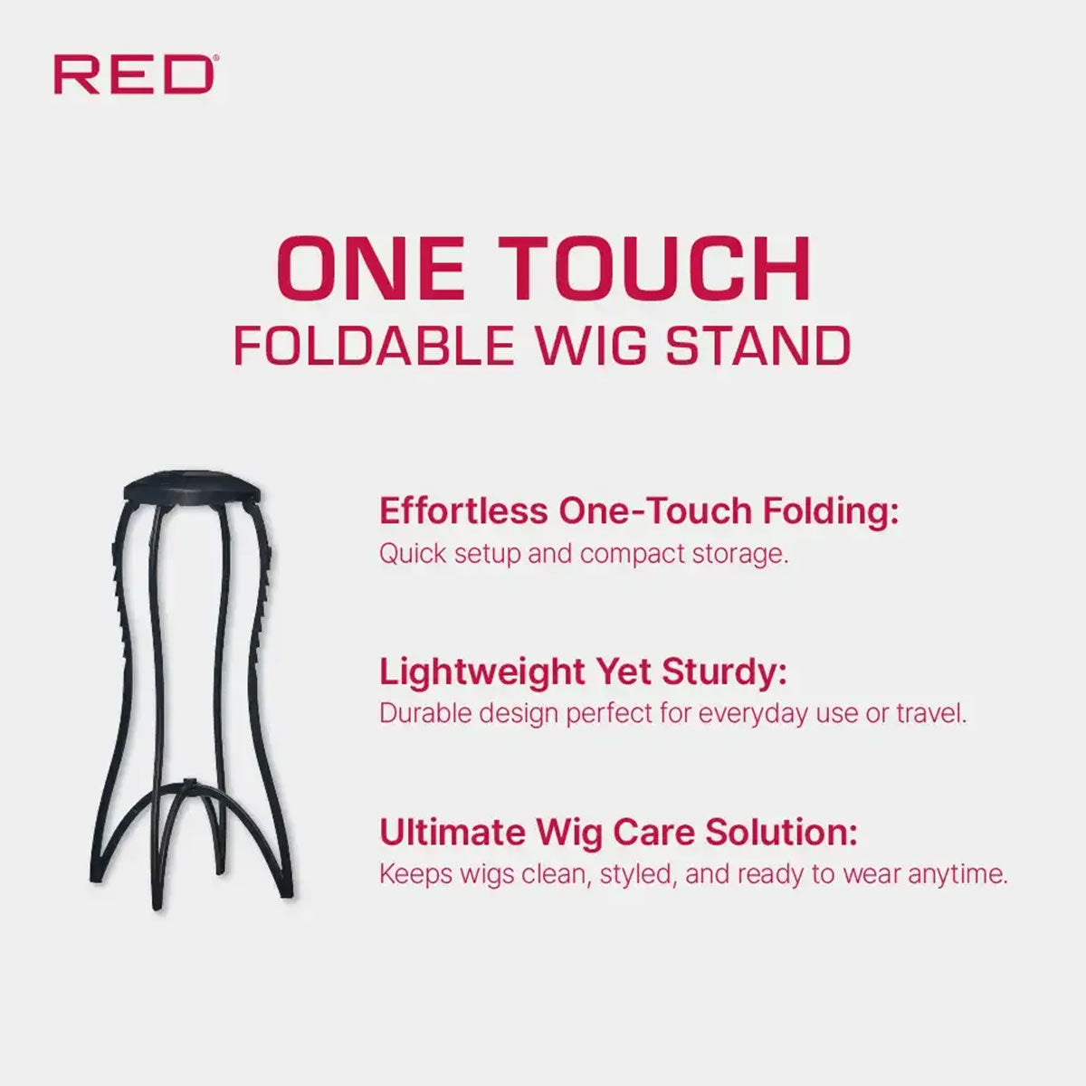 One Touch Foldable Wig Stand #MH06