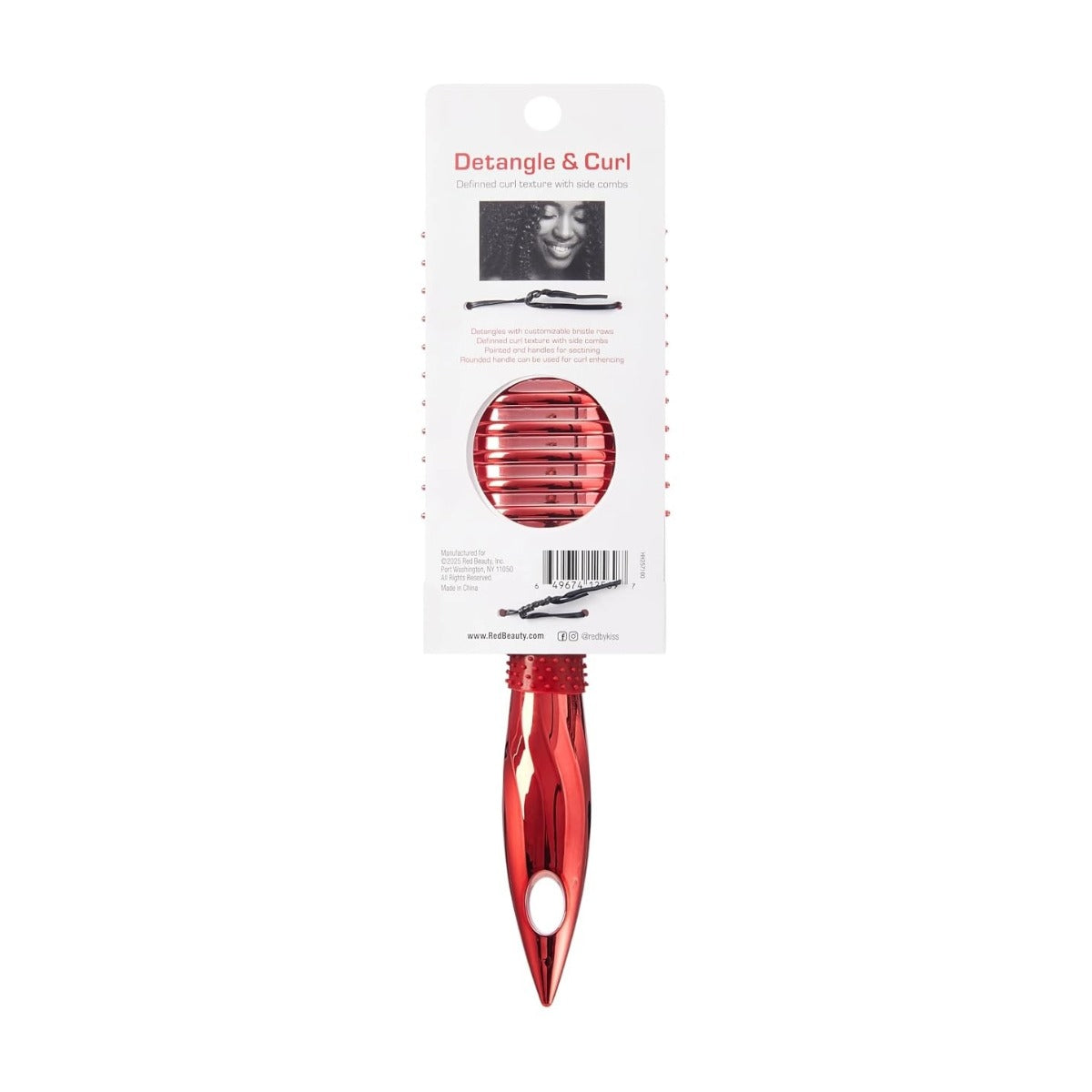 RED By Kiss Detangle and Curl Defining Brush [Red] #HH257