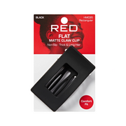 RED Flat Claw Clip [Rectangular] [Black] #HMC85