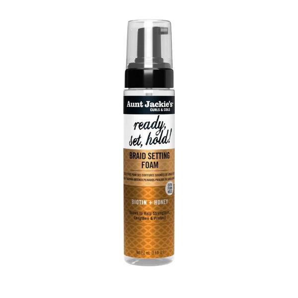 Mousse fixatrice de tresses Braid+Twist avec tenue extra ferme