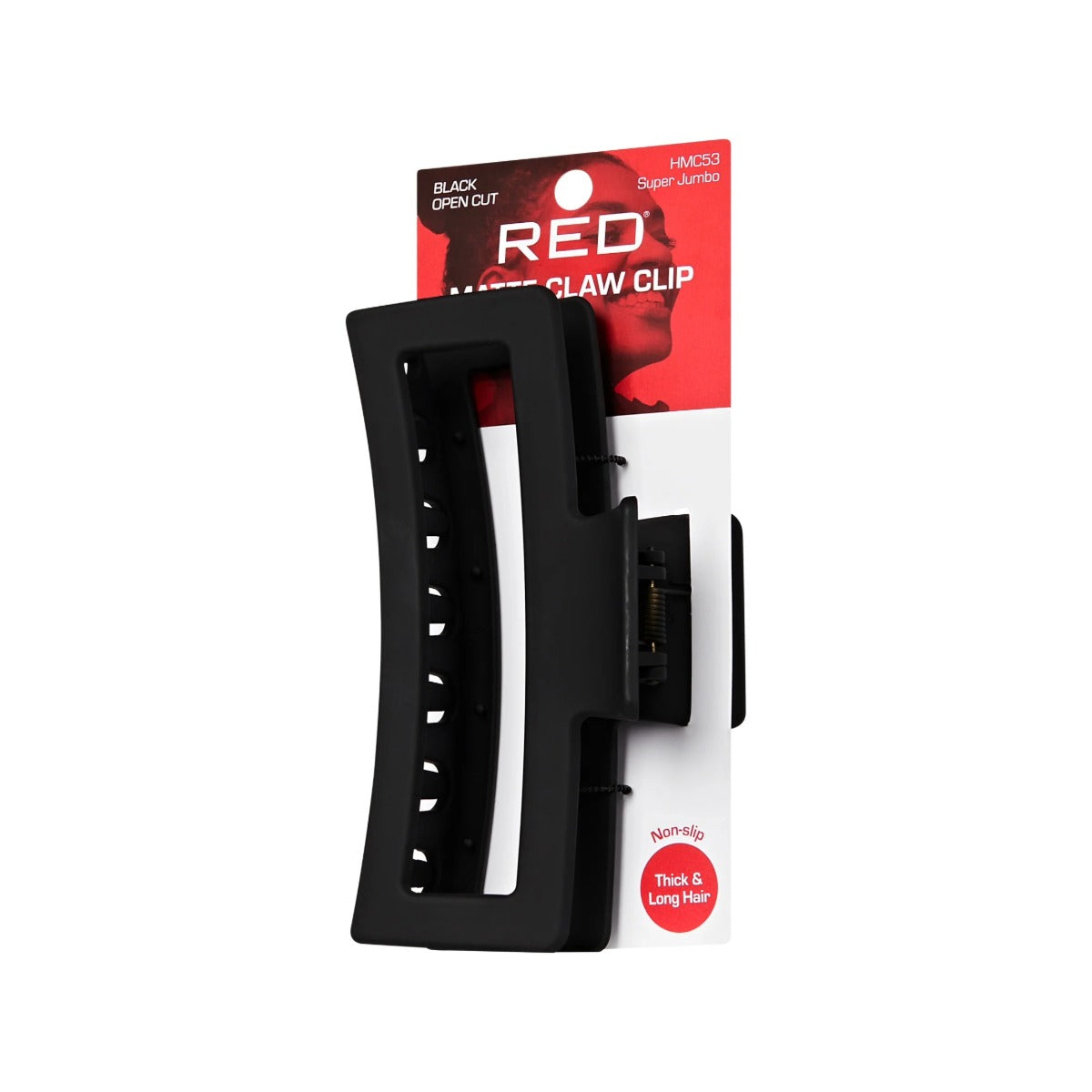 Red By Kiss Pince À Cheveux Ouverte [Super Jumbo] [Noir Mat] #HMC53