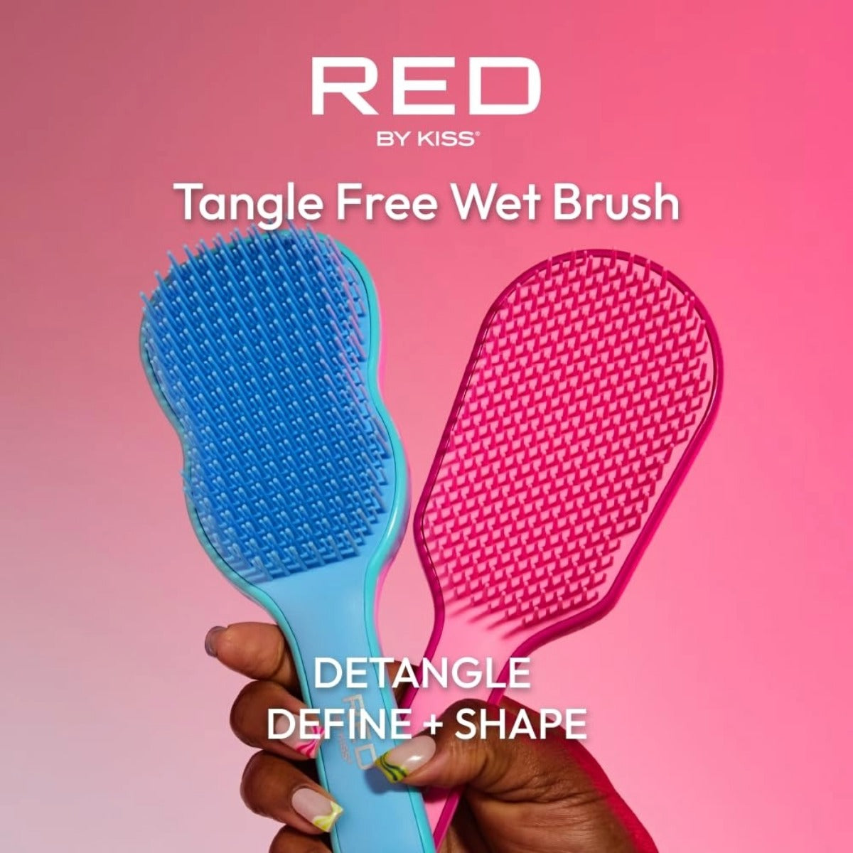 Red By Kiss Tangle Free Wet Brush [Blue] #HH264