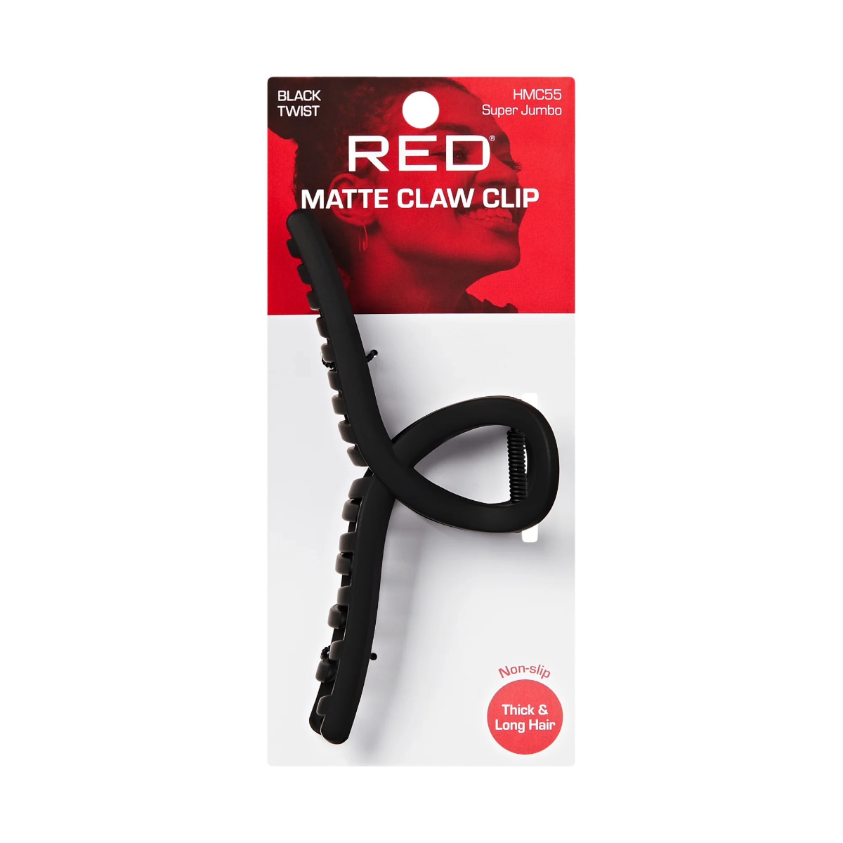 Red By Kiss Pince À Cheveux Twist [Super Jumbo] [Noir Mat] #HMC53