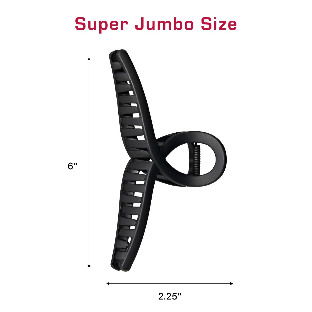 Red By Kiss Pince À Cheveux Twist [Super Jumbo] [Noir Mat] #HMC53