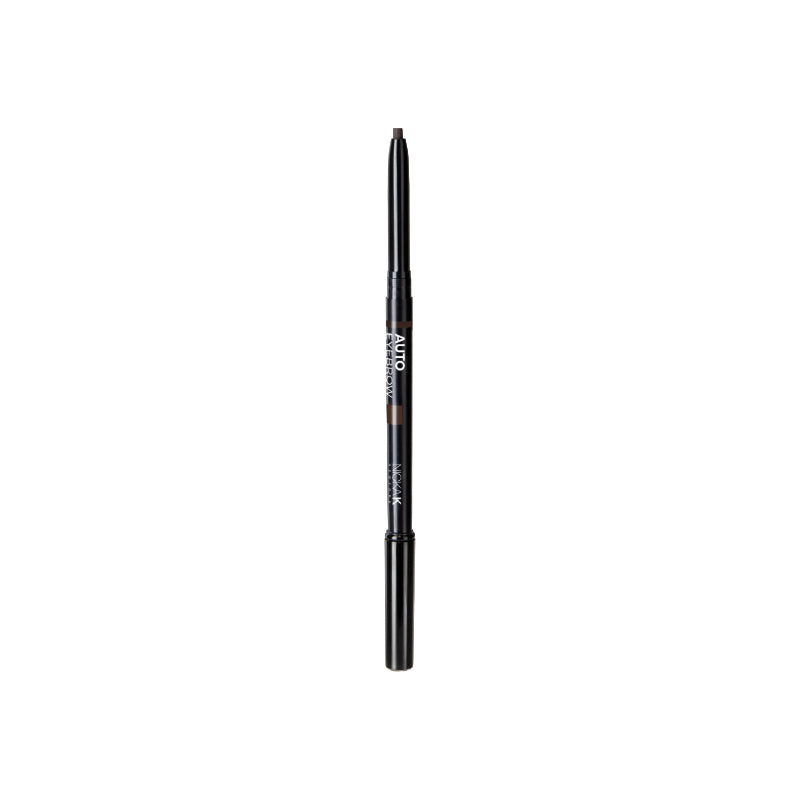NICKA K auto eyebrow pencil in dark brown for precise and natural eyebrow definition