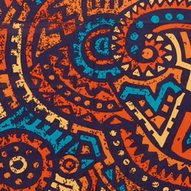 Silky Satin Wrap Scarf 60"x16" [Aztec 2] #HQ125