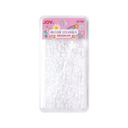 #1733 [Transparent] Perles rondes pour cheveux, taille standard
