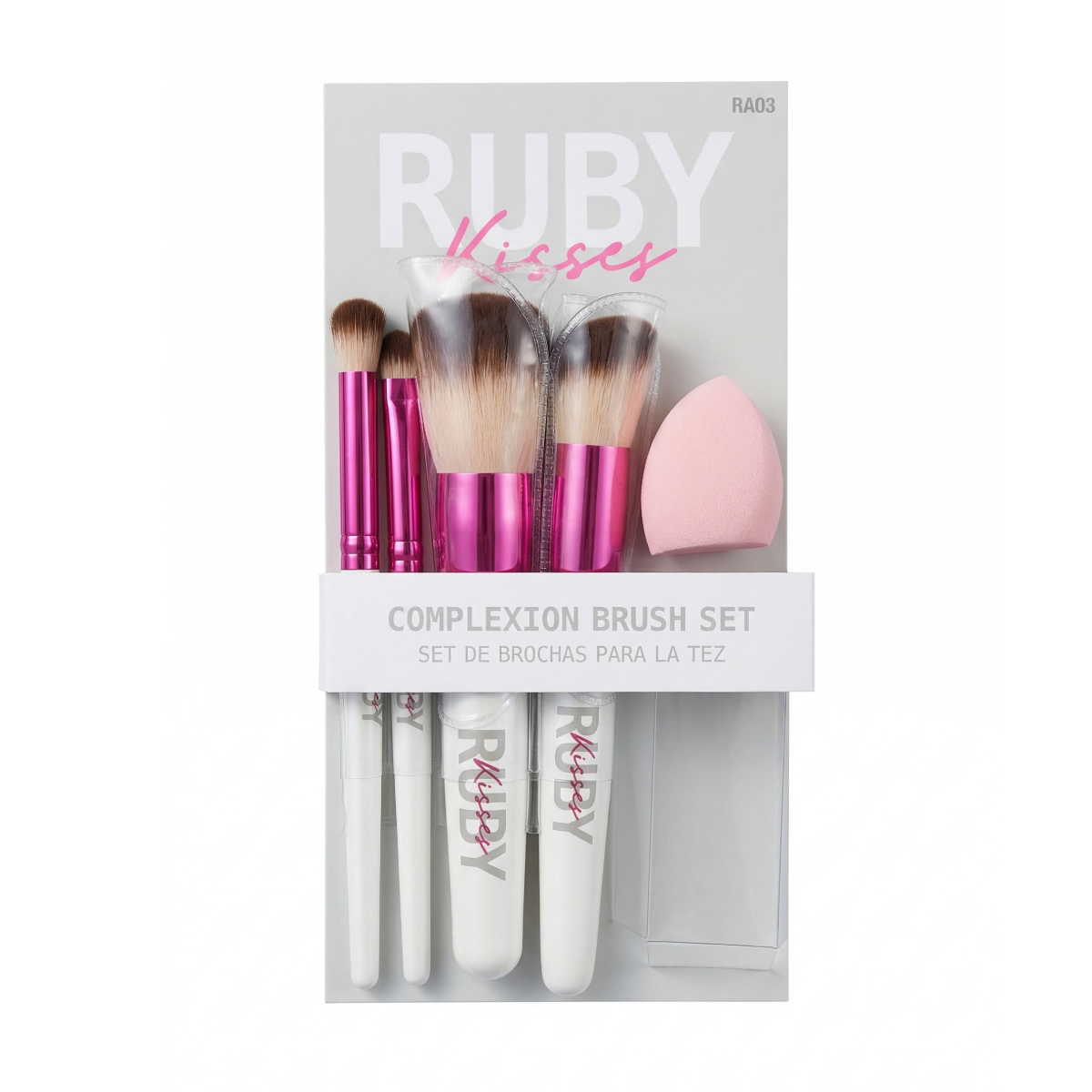 Ensemble de pinceaux pour le teint Ruby Kisses #RA03