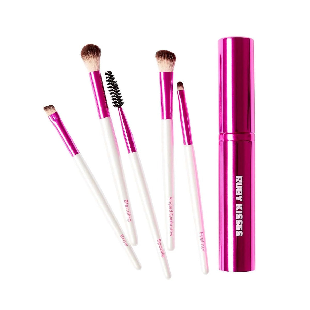 Ensemble de pinceaux pour maquillage des yeux Ruby Kisses #RA02