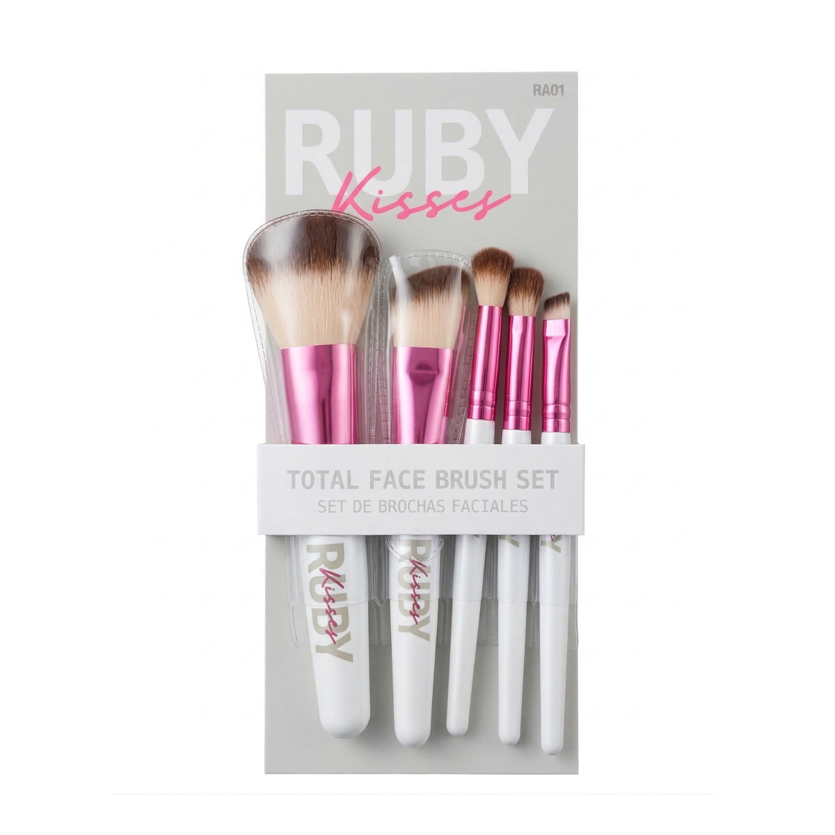 Ensemble de brosses pour le visage complet Ruby Kisses #RA01