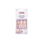 IVY BEAUTY by KISS acrylic french toenails kit 24 piece salon set natural French acrylic toenails for toes