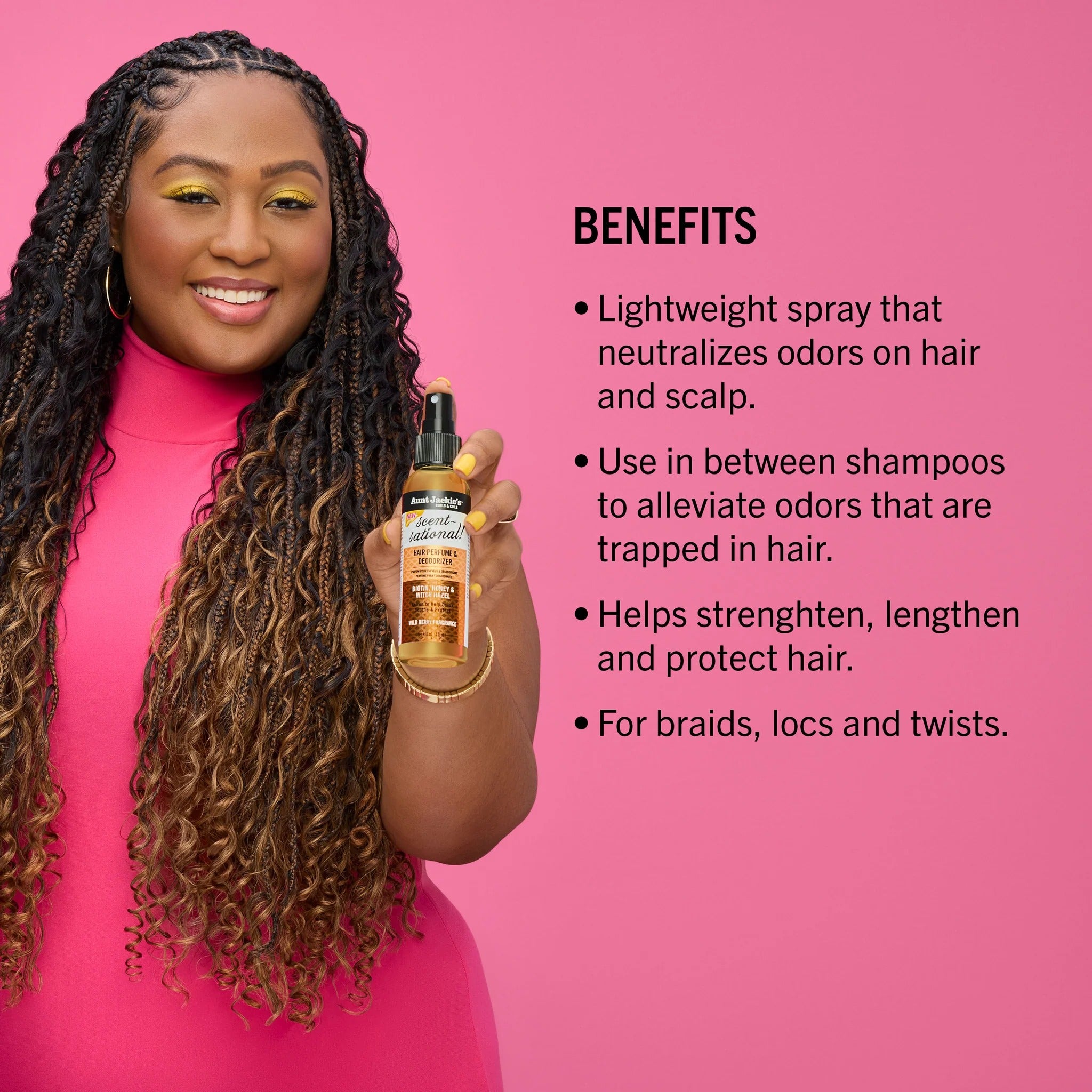 Biotin Honey & Witch Hazel hair perfume for braids | Hera BEAUTÉ