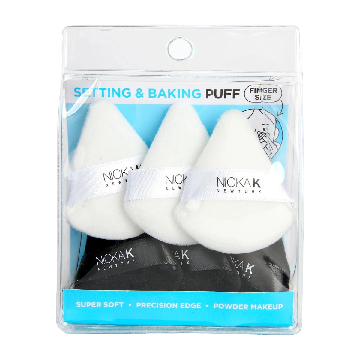 Setting & Baking Finger Puff [Black & White] #NS073BW