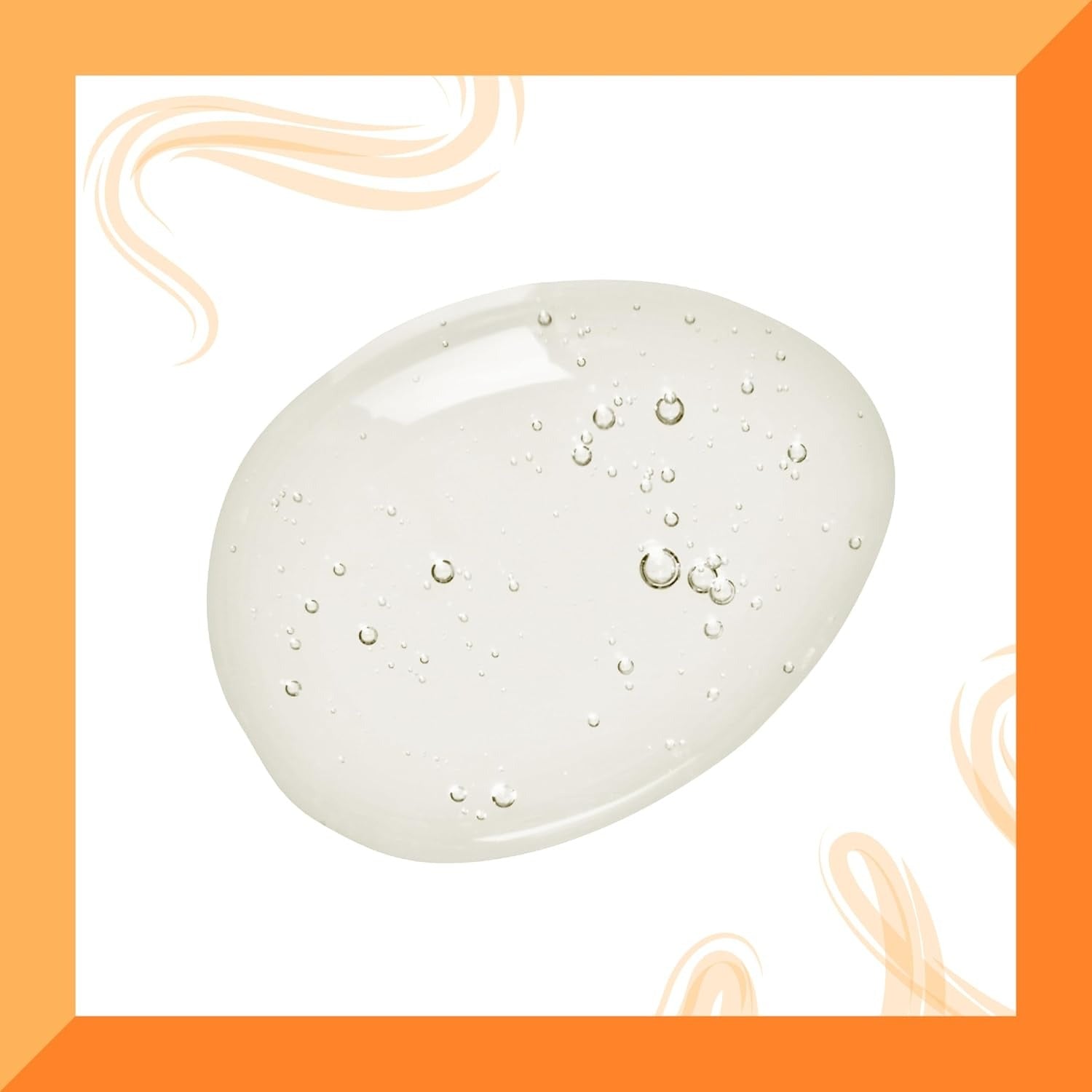 CANTU shea butter sulfate free shampoo clear gel droplet with bubbles representing moisturizing formula