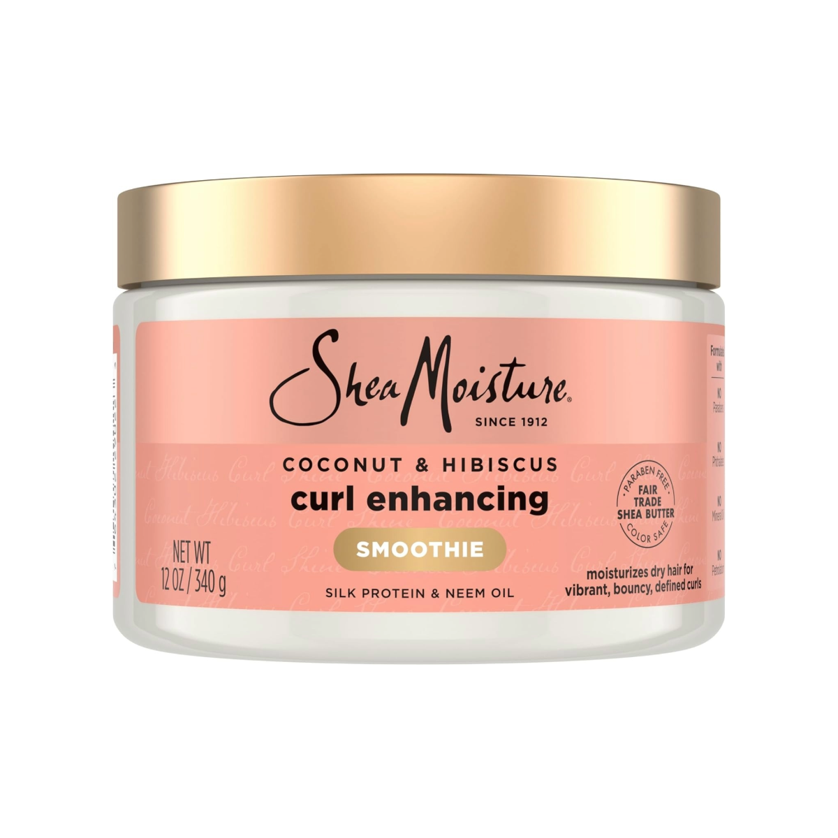 Shea Moisture Coconut & Hibiscus Crème Définissante Pour Boucles 12oz