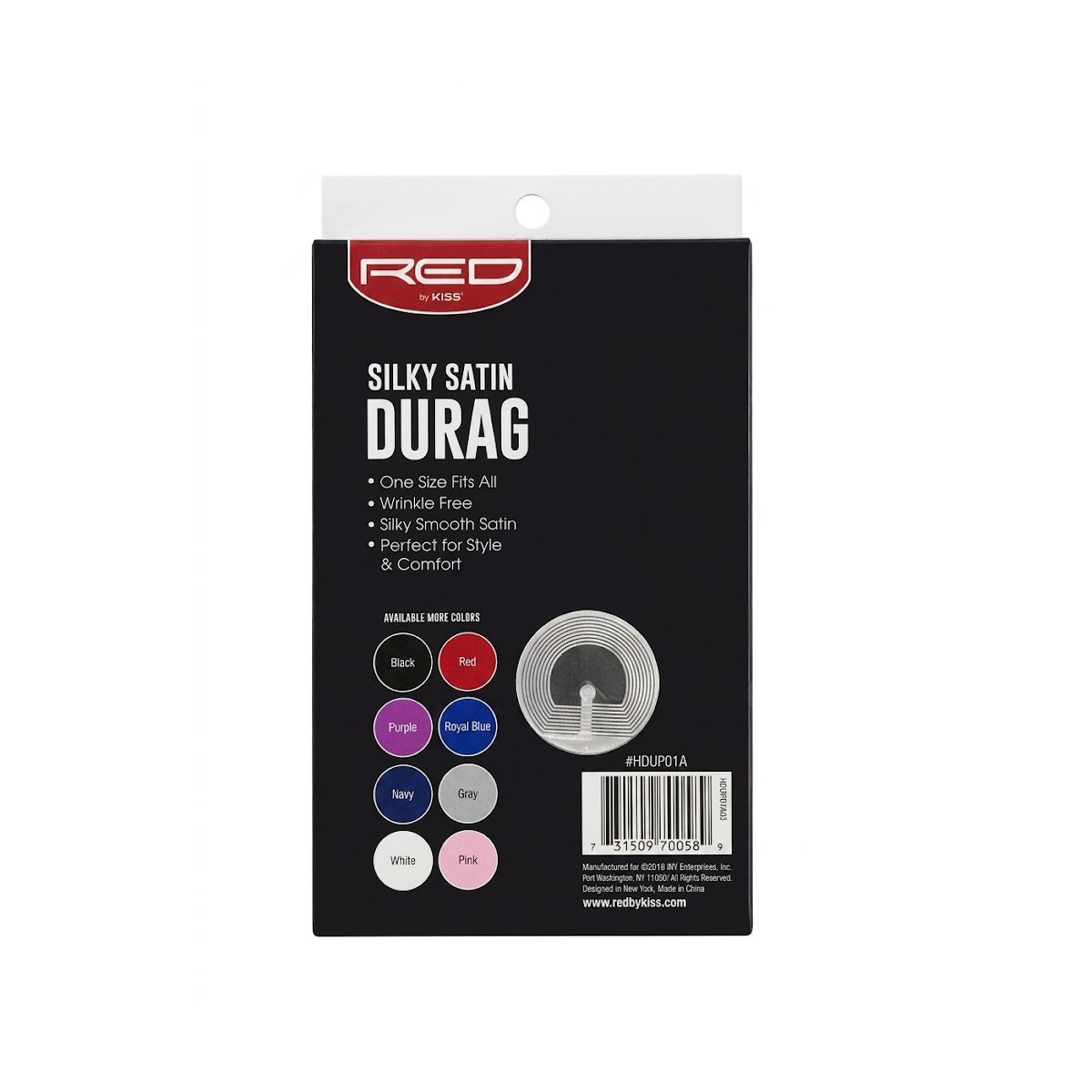 Silky Satin Durag [Assorted Color] #HDUP01A