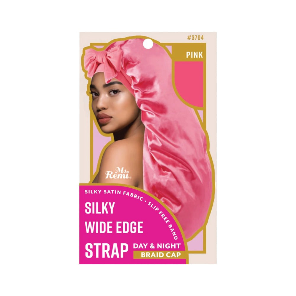 Bonnet tressé soyeux à larges bords pour jour et nuit [couleurs assorties] #3704