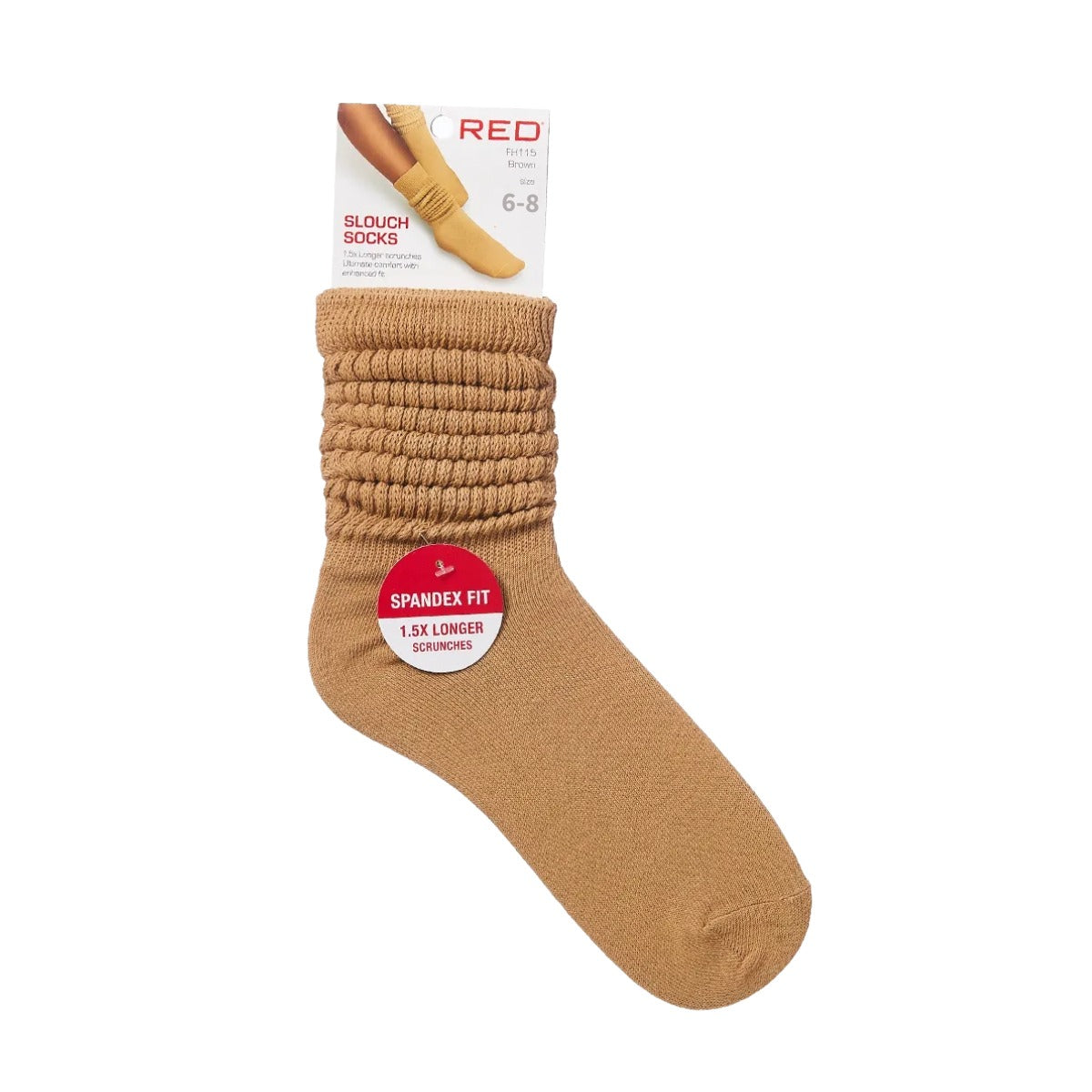 Chaussettes souples [Marron] #FH106