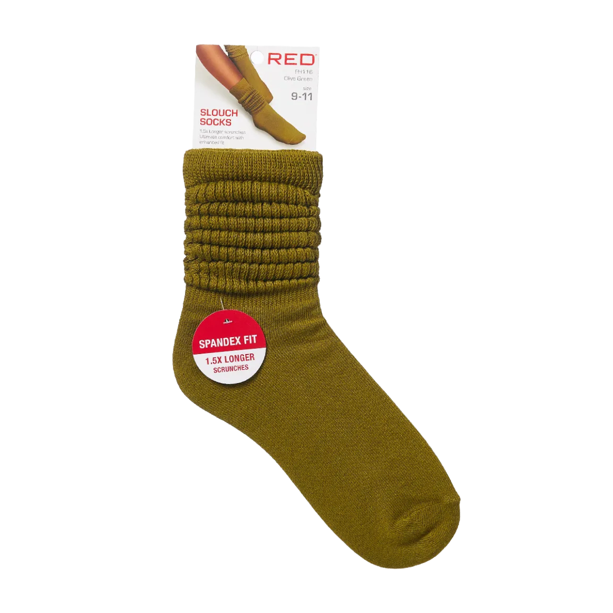 Slouch Socks Slouch Socks [Olive Green] #Fh107