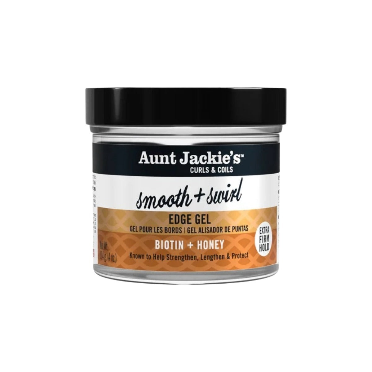 Gel à bords lisses et tourbillonnants avec tenue extra ferme