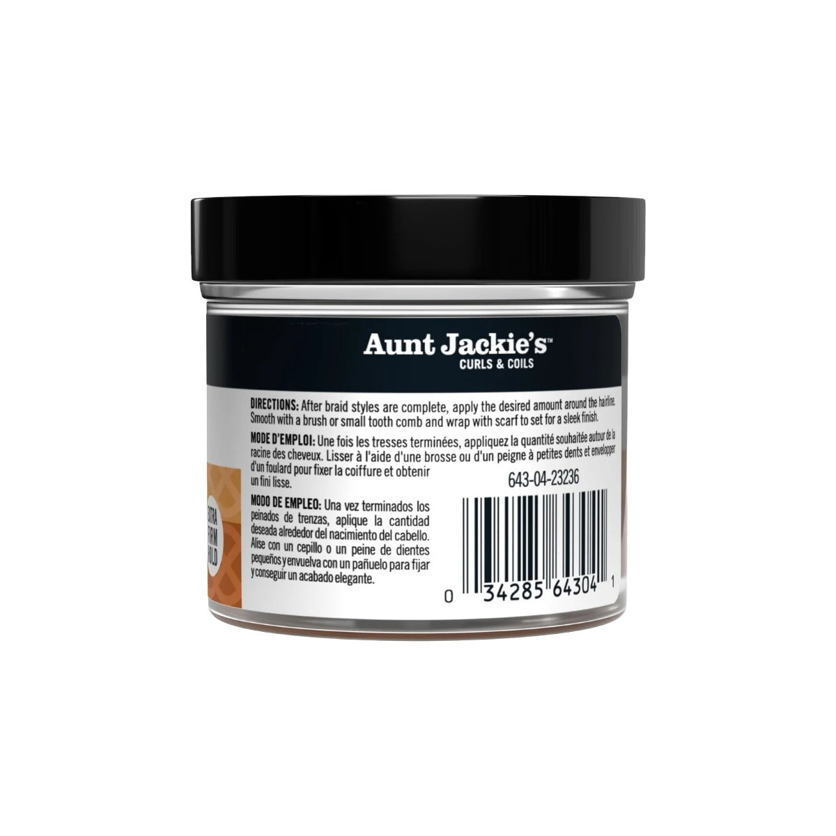 Gel à bords lisses et tourbillonnants avec tenue extra ferme