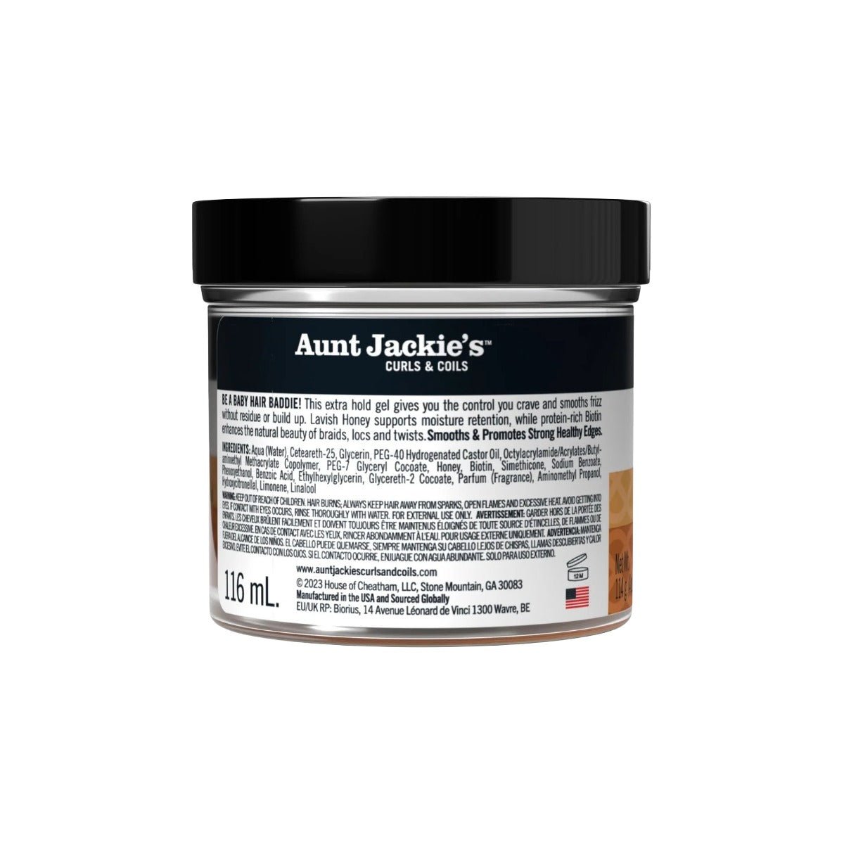 Gel à bords lisses et tourbillonnants avec tenue extra ferme