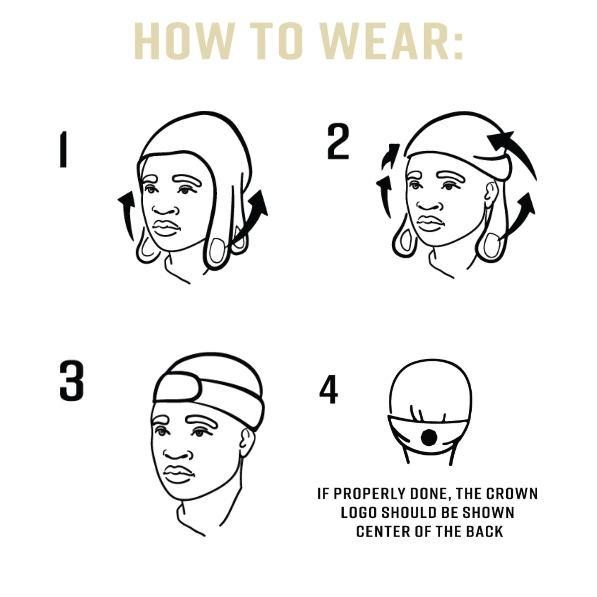 Spandex Velcro Compress Wave Cap [Black] #04311