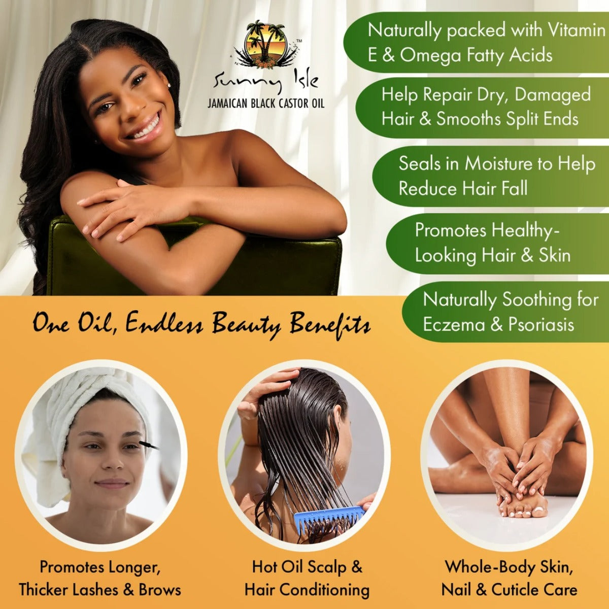 Sunny Isle Jamaican Black Castor Oil 4oz