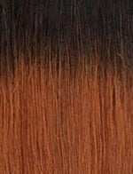 Sensationnel braid with ombre color transitioning from dark brown to copper blonde