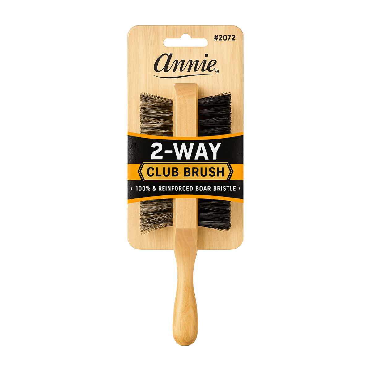 Two-Way Club Boar Bristle Brush Soft And Hard #2072