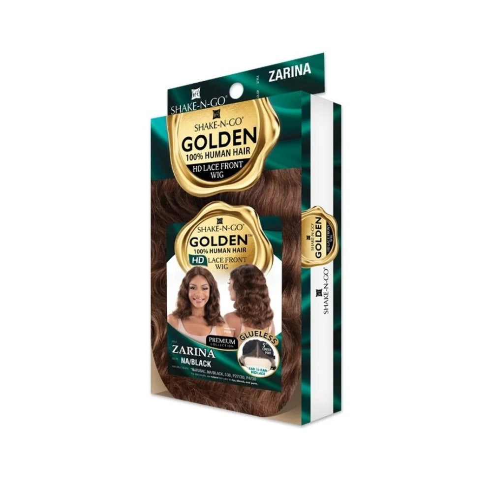 Perruque Lace Front Wig 100% Cheveux Humains Zarina Doré